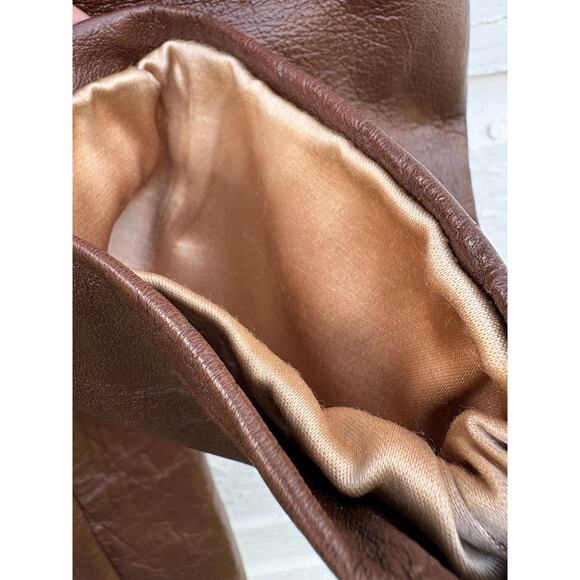 Vintage Jacket Cabretta Leather by Grais Men's 42L Brown USA Angel Skin 70's - Picture 9 of 11